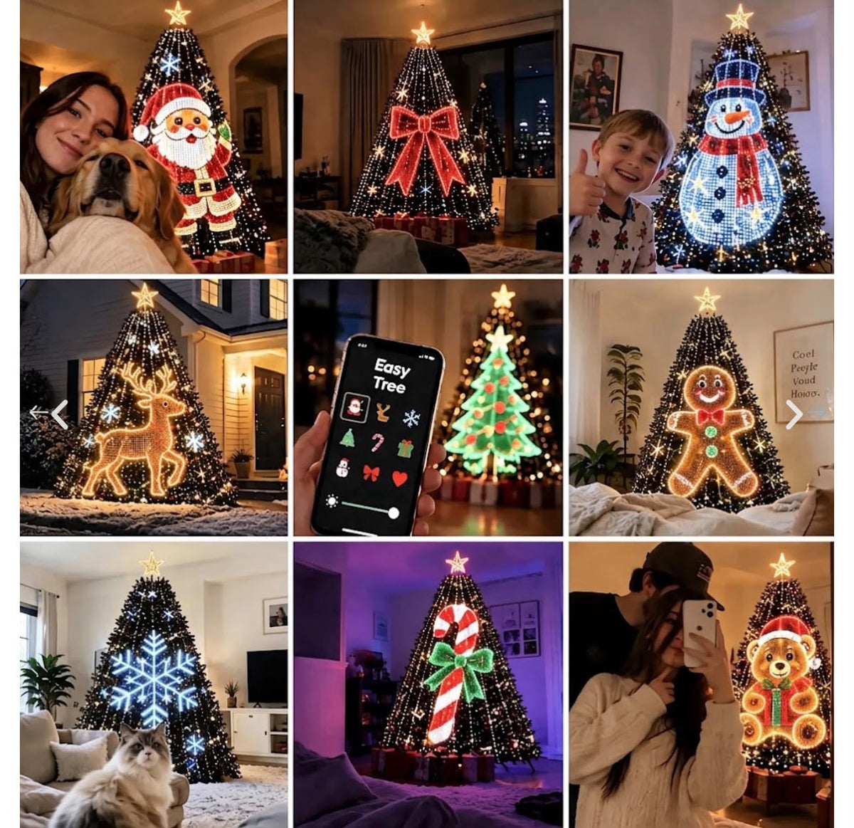 Le luci LED Smart che trasformano il tuo albero in uno spettacolo di Natale che lascerà tutti a bocca aperta. 1,20m e 1,60m